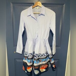 Maje Poplin Shirt Dress